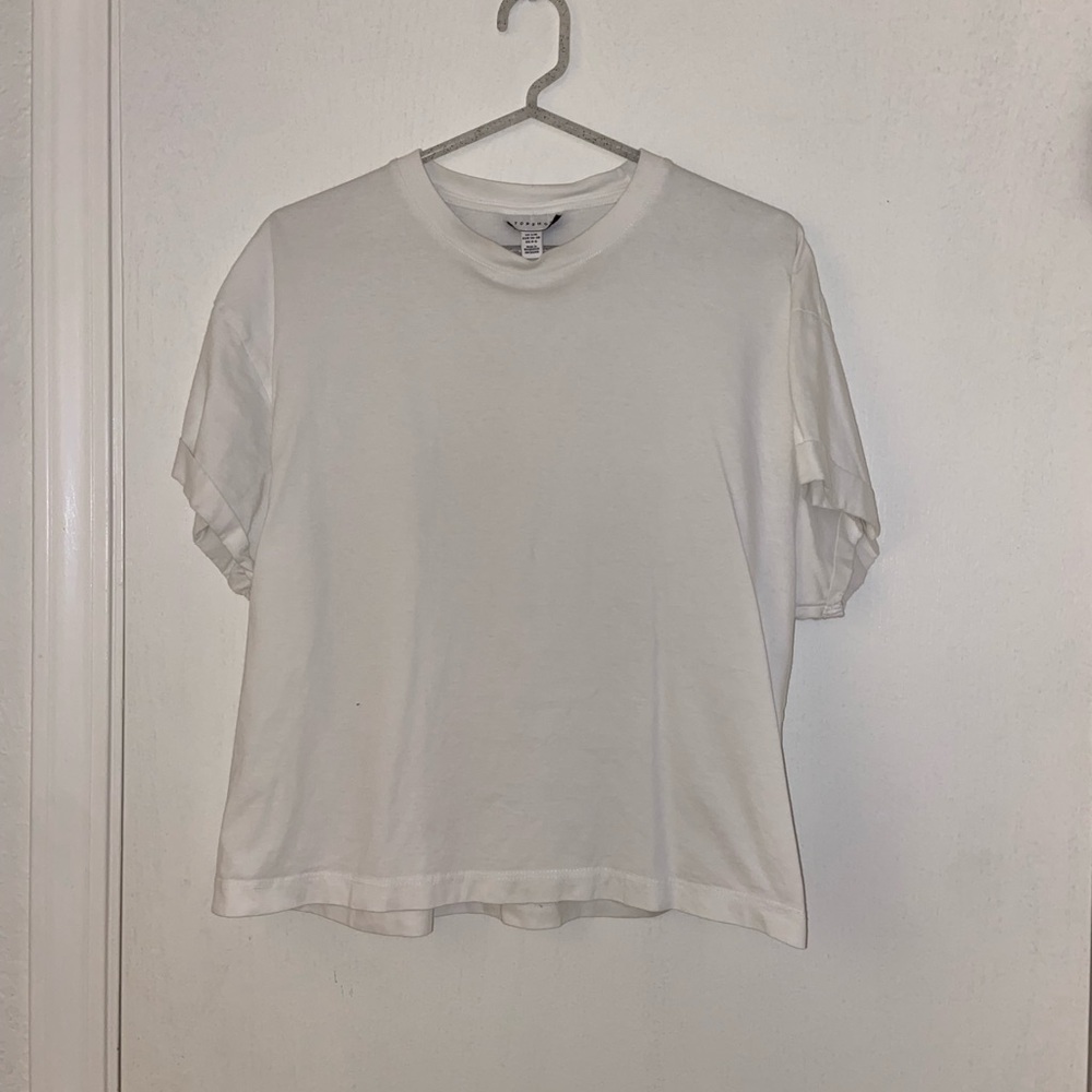 Top shop Boxy cropped white tshirt